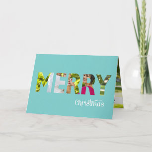 Peekaboo elegante de la tarjeta de Navidad de la