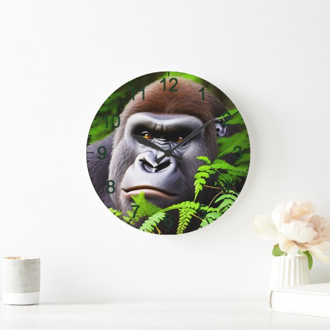 Peekaboo Gorilla, reloj de pared (Hogar)