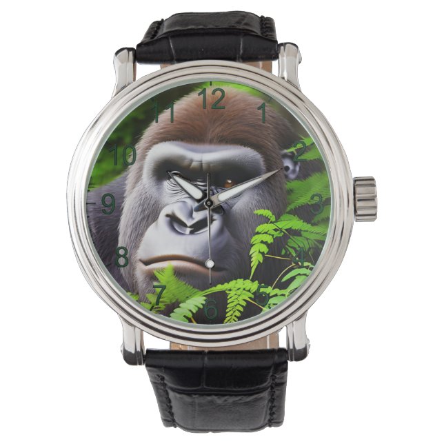 Peekaboo Gorilla, reloj de pulsera (Anverso)