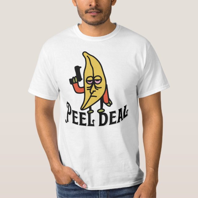 Peel Deal: Go Bananas camiseta de diseño divertido (Anverso)