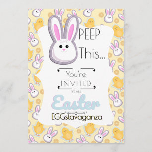 ¡Peep Esto! Invitación a HUEVOstravaganza de Pascu