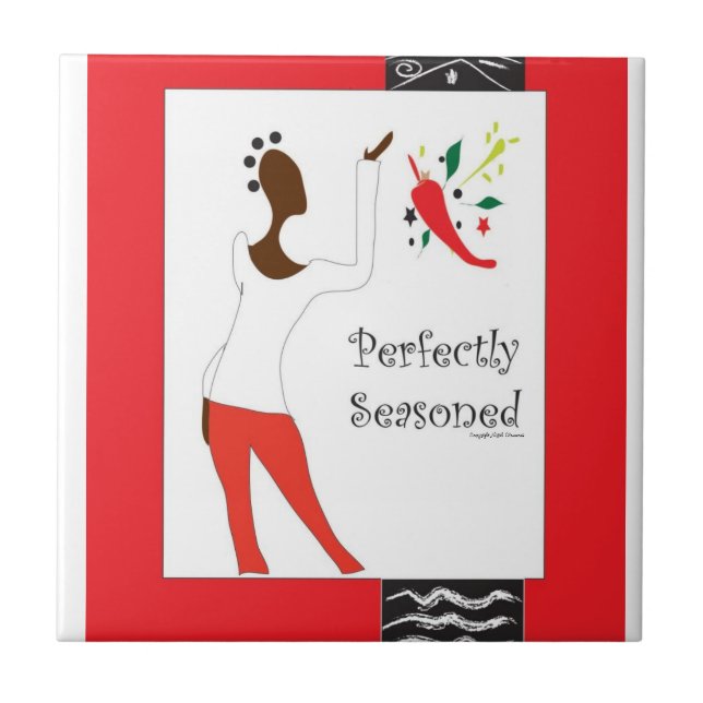 "Pefrectly sazonó la teja de la cocina " (Frente)