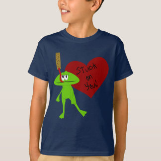 Pegado en usted la camisa de la tarjeta del día de