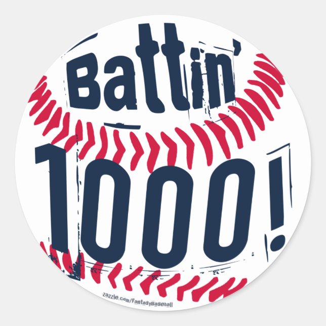 Pegando 1000! Calcomanía (Anverso)