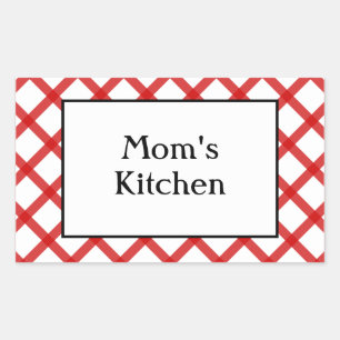 Pegar calcomanía personalizada de cocina de mamá e