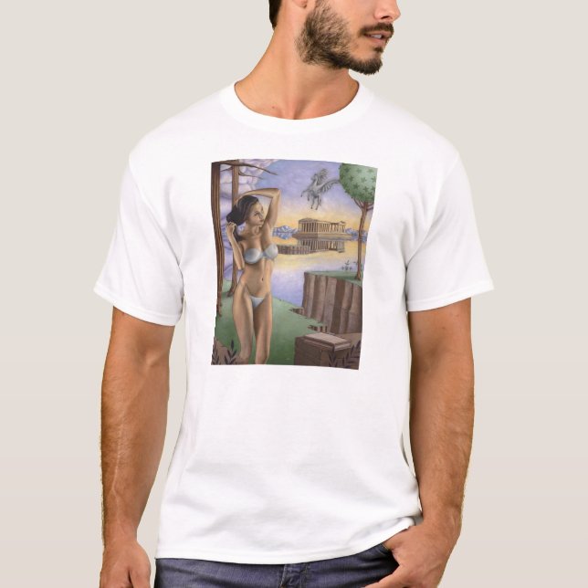 Pegaso: La camiseta básica de los hombres (Anverso)