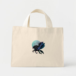 Pegaso negro y bolsa azul de la luna