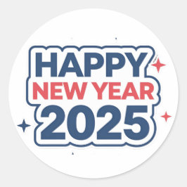 Pégate a la alegría El nuevo año 2025: Pegatinas r