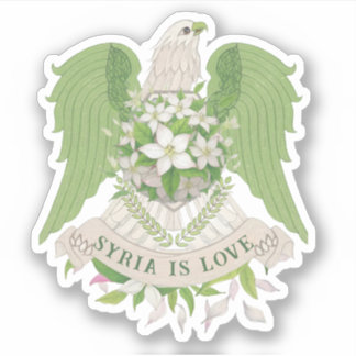 Pegatina ن de la س del ardor de águila siria س س・・・・・・・・・・・