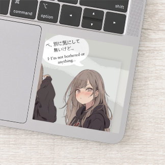PEGATINA べ、別に気にしてないけどステッカー|寿司娘シール