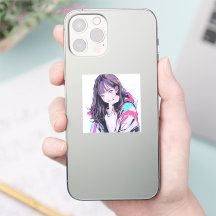 オシャレなJKシール|寿司娘 Seal  Sticker GenerativeAI