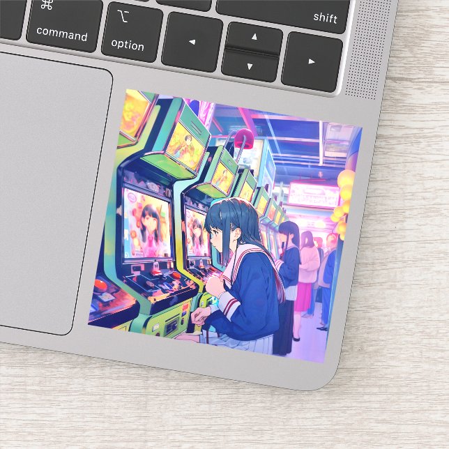 Pegatina シール Seal｜ゲーセンJK 寿司娘 GenerativeAI (Detalle)