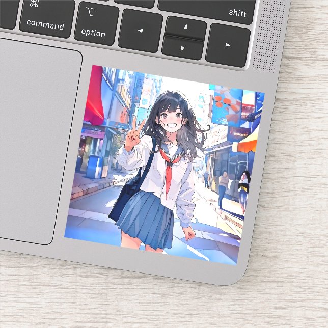 Pegatina シール Seal｜寄り道JK 寿司娘 GenerativeAI (Detalle)