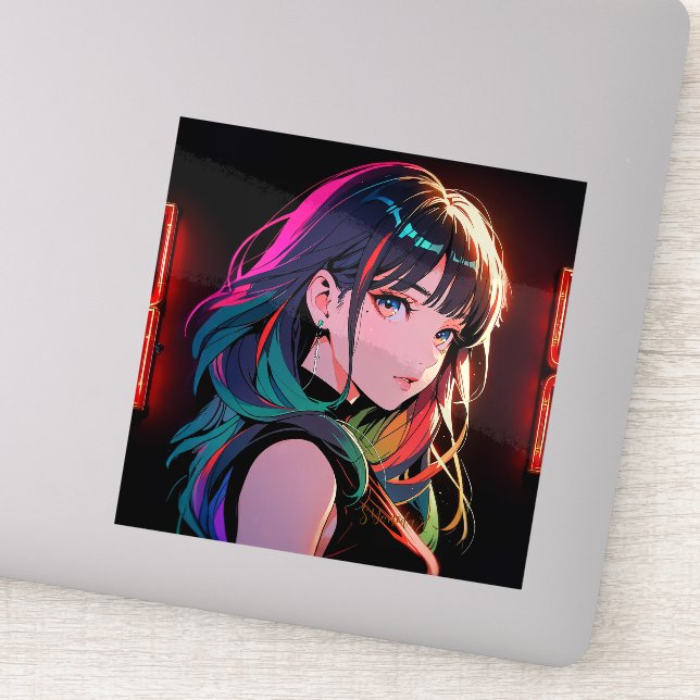 Pegatina 煌霞の少女【Radiant Haze Girl】セラミックタイル (Detalle)