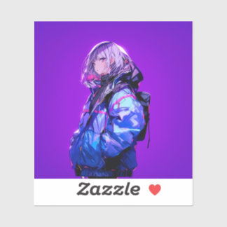 Pegatina 紫/Purple Seal | 東京娘 GenerartiveAI
