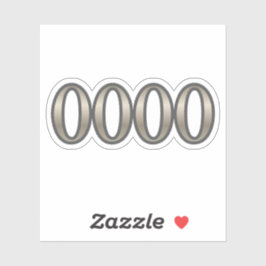 Pegatina 0000 Angel Number Expantion Sticker
