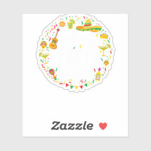 Pegatina 05.Cinco De Mayo Que La Fiesta Empiece Margarita C