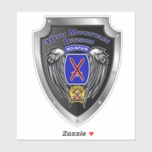 Pegatina 10ª División de Montaña "Escalar a la Gloria"