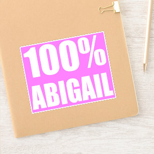Pegatina 100 por ciento Abigail name