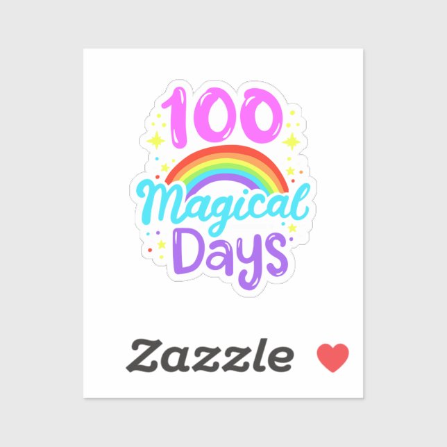 Pegatina 100th Day of School 100 Days 35 (Hoja)