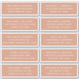 Pegatina 10 Boda del Fiesta de la dirección de invitado ind