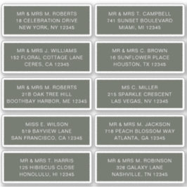 Pegatina 10 Boda del Fiesta de la dirección de invitado ind