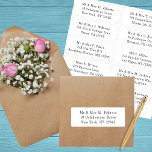 Pegatina 10 Boda del Fiesta de la dirección de invitado ind<br><div class="desc">10 Fiesta de dirección de invitado individual Boda Pegatinas de escritura negra cuenta con 10 pegatinas con su nombre de invitado y dirección individual en cada pegatina de color negro sobre un fondo claro. También es perfecto para Navidades y tarjetas de vacaciones, invitaciones a fiestas, tarjetas de agradecimiento y correos...</div>