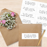 Pegatina 10 Boda del Fiesta de la dirección de invitado ind<br><div class="desc">10 Fiesta de dirección de invitado individual Pegatinas de guiones negros con 10 pegatinas con su nombre de invitado y dirección individual en cada pegatina de color negro sobre fondo blanco. También es perfecto para Navidades y tarjetas de vacaciones, invitaciones para fiestas de cumpleaños, invitaciones para bodas, duchas para bebés,...</div>