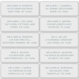 Pegatina 10 Boda del Fiesta de la dirección de invitado ind