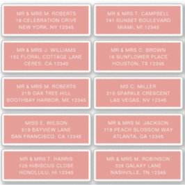 Pegatina 10 Boda del Fiesta de la dirección de invitado ind