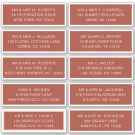 Pegatina 10 Boda del Fiesta de la dirección de invitado ind