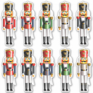 Pegatina 10 Navidades Nutcrackers