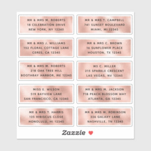 Pegatina 10 Nombre de invitado individual Fiesta Boda Sti