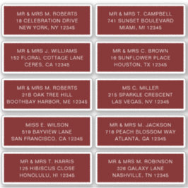 Pegatina 10 Nombre de invitado individual Fiesta Boda Sti