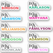 10 Nombre de Profesor Personalizado | Regalo Color