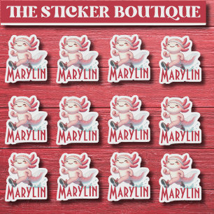 Pegatina 12 En Un Nombre Personalizado Cute Ejecutando El P