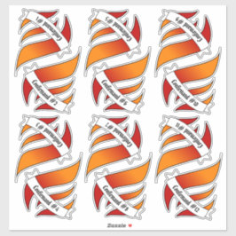 Pegatina 12 stickers de confirmación y nombre