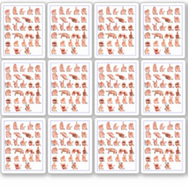 Pegatina 12pcs American Sign Language Alphabet Board, Asl