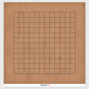 Pegatina 13x13 Personalizable de tablero de juego gobano 14