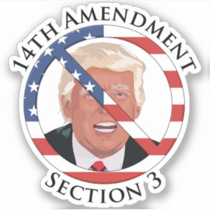 Pegatina 14.ª enmienda contra Trump