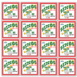 Pegatina 14 x 14 Bingo