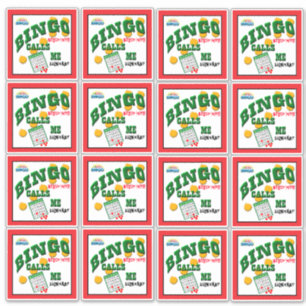 Pegatina 14 x 14 Bingo