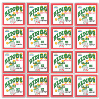 Pegatina 14 x 14 Bingo