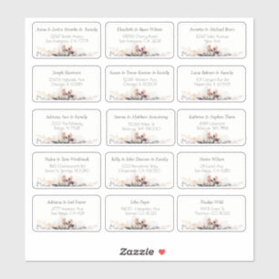 Pegatina 15 Nombre de invitado simple Boda individual Direc