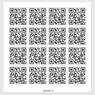 Pegatina 16 Código QR fácil de personalizar