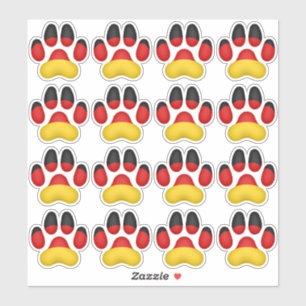 Pegatina 16 pinturas de perros alemanas