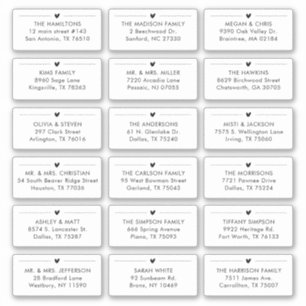 Pegatina 18 Dirección individual moderna del destinatario d