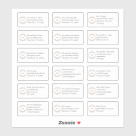 Pegatina 18 Direcciones De Nombre Individual Dirigidas Con