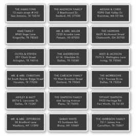 Pegatina 18 Envío de dirección de nombre de destinatario de