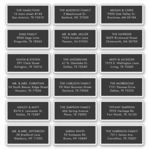 Pegatina 18 Envío de dirección de nombre de destinatario de